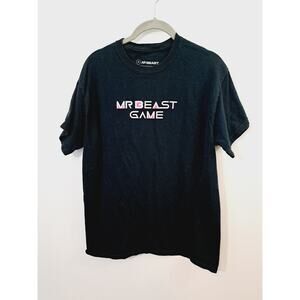 Mr. Beast Game Black Pink Graphic Tee Men's Size Medium